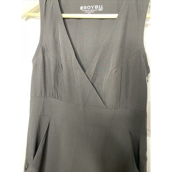 Soybu Sport Womens Dress Size XS Black Casual Sleeveless Athletic w/Pockets-NEW - Picture 5 of 6